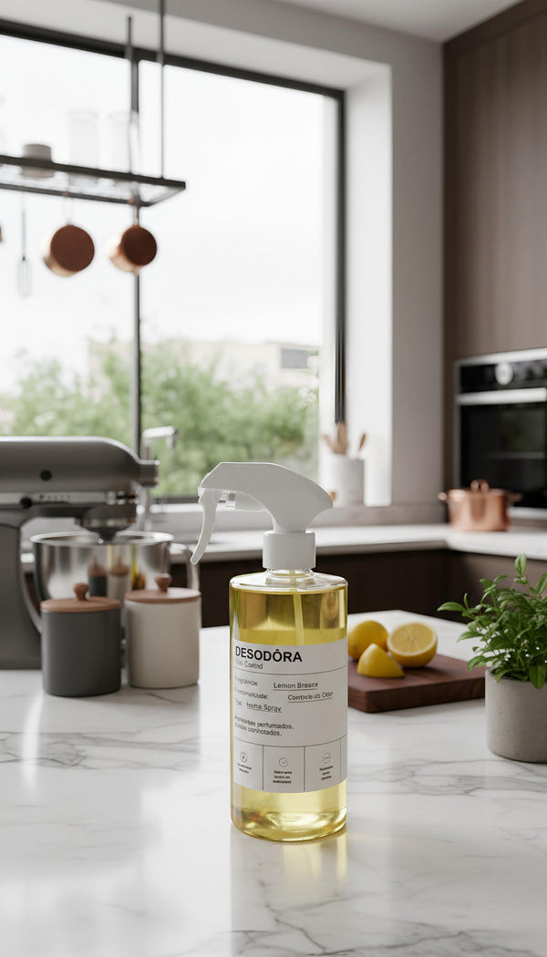 Home Spray Desodôra Com Odor Block Lemon Breeze 500ml