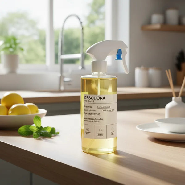 Home Spray Desodôra Com Odor Block Lemon Breeze 500ml